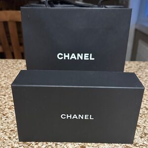 Chanel Black Gift Box and Bag Set